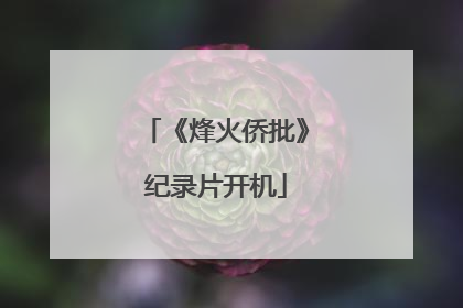 《烽火侨批》纪录片开机