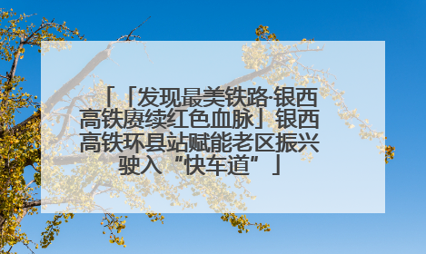 「发现最美铁路·银西高铁赓续红色血脉」银西高铁环县站赋能老区振兴驶入“快车道”