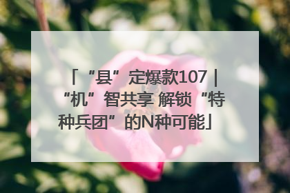 “县”定爆款107｜“机”智共享 解锁“特种兵团”的N种可能