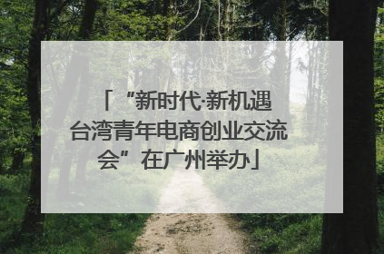 “新时代·新机遇 台湾青年电商创业交流会”在广州举办