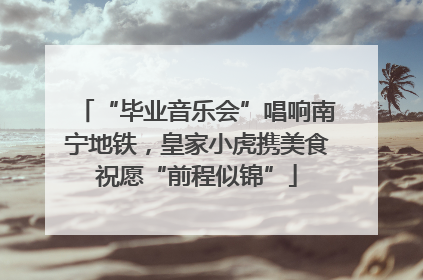 “毕业音乐会”唱响南宁地铁，皇家小虎携美食祝愿“前程似锦”