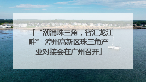 “潮涌珠三角，智汇龙江畔” 漳州高新区珠三角产业对接会在广州召开