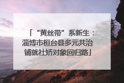 “黄丝带”系新生：淄博市桓台县多元共治铺就社矫对象回归路