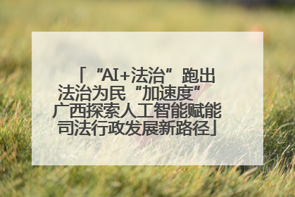 “AI+法治”跑出法治为民“加速度” 广西探索人工智能赋能司法行政发展新路径