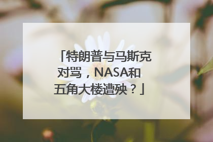 特朗普与马斯克对骂，NASA和五角大楼遭殃？
