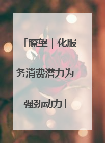瞭望｜化服务消费潜力为强劲动力