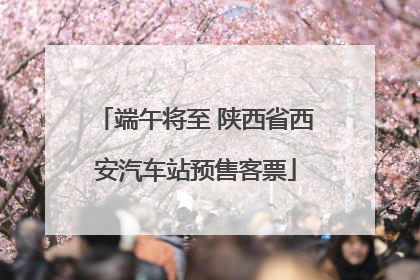 端午将至 陕西省西安汽车站预售客票