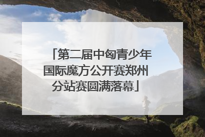 第二届中匈青少年国际魔方公开赛郑州分站赛圆满落幕