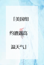 美国纽约遭遇高温天气