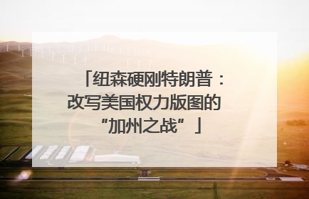 纽森硬刚特朗普：改写美国权力版图的 “加州之战”