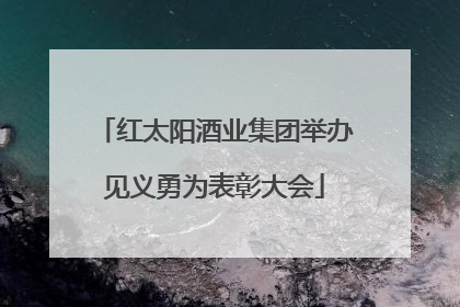 红太阳酒业集团举办见义勇为表彰大会