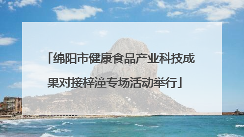 绵阳市健康食品产业科技成果对接梓潼专场活动举行