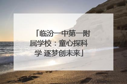 临汾一中第一附属学校：童心探科学 逐梦创未来