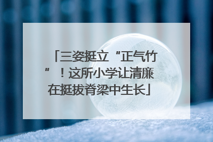 三姿挺立“正气竹”！这所小学让清廉在挺拔脊梁中生长