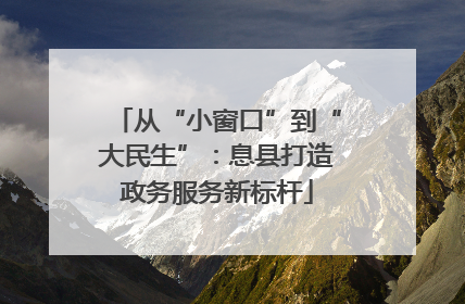 从“小窗口”到“大民生”：息县打造政务服务新标杆