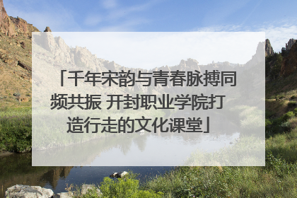 千年宋韵与青春脉搏同频共振 开封职业学院打造行走的文化课堂