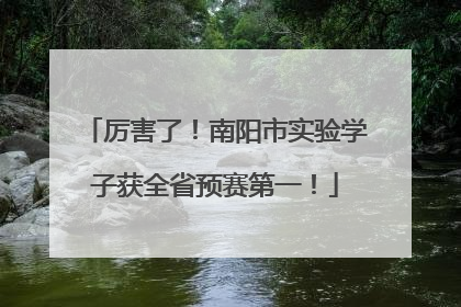 厉害了！南阳市实验学子获全省预赛第一！