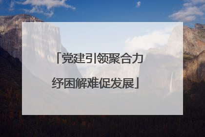 党建引领聚合力 纾困解难促发展
