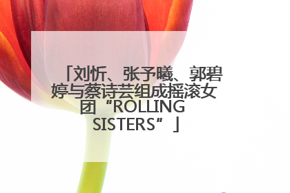刘忻、张予曦、郭碧婷与蔡诗芸组成摇滚女团“ROLLING SISTERS”