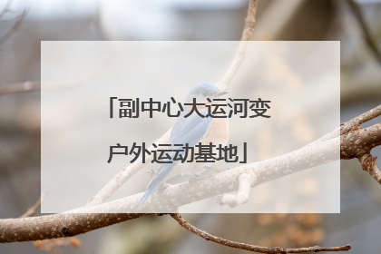 副中心大运河变户外运动基地