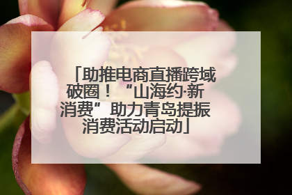 助推电商直播跨域破圈！“山海约·新消费”助力青岛提振消费活动启动