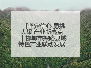 坚定信心 勇挑大梁·产业新亮点丨邯郸市探路县域特色产业联动发展：飞地，为好项目跨域安个家