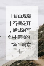 君山观潮｜石榴花开，峄城谱写乡村振兴的“新”篇章