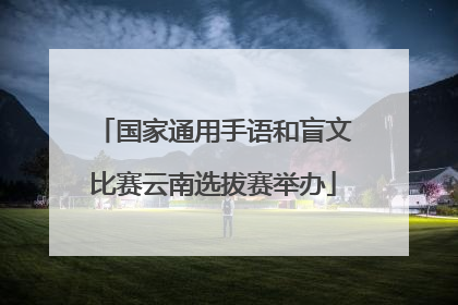 国家通用手语和盲文比赛云南选拔赛举办