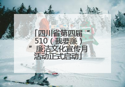 四川省第四届“510（我要廉）”廉洁文化宣传月活动正式启动