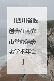 四川省医创会在南充市举办脑衰老学术年会