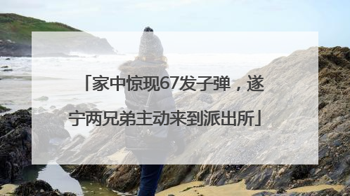 家中惊现67发子弹，遂宁两兄弟主动来到派出所