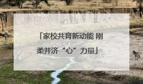 家校共育新动能 刚柔并济“心”力量