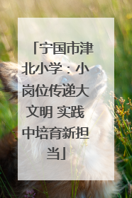 宁国市津北小学：小岗位传递大文明 实践中培育新担当