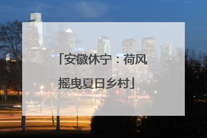 安徽休宁：荷风摇曳夏日乡村