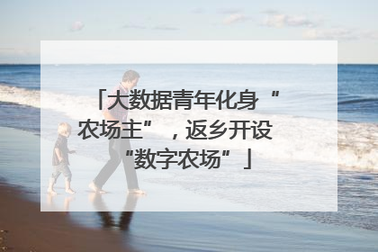 大数据青年化身“农场主”，返乡开设“数字农场”