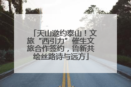 天山邀约泰山！文旅“西引力”催生文旅合作签约，鲁新共绘丝路诗与远方