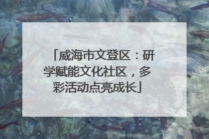 威海市文登区：研学赋能文化社区，多彩活动点亮成长