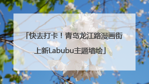 快去打卡！青岛龙江路漫画街上新Labubu主题墙绘