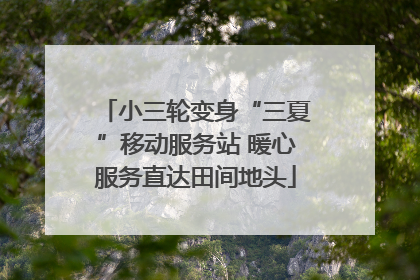 小三轮变身“三夏”移动服务站 暖心服务直达田间地头