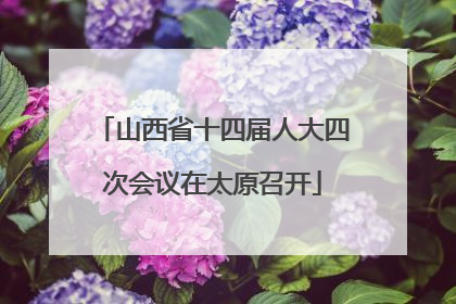山西省十四届人大四次会议在太原召开
