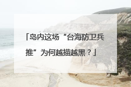 岛内这场“台海防卫兵推”为何越描越黑？