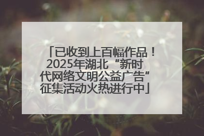 已收到上百幅作品！2025年湖北“新时代网络文明公益广告”征集活动火热进行中