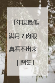 年度最低满月？肉眼真看不出来｜图集