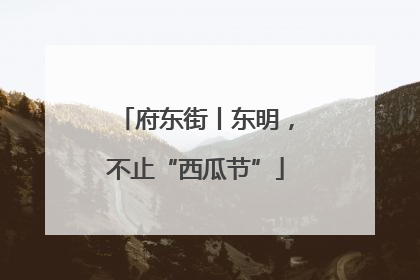 府东街丨东明，不止“西瓜节”