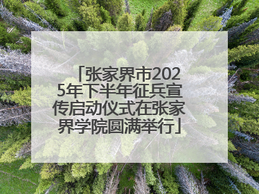 张家界市2025年下半年征兵宣传启动仪式在张家界学院圆满举行