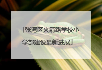 张湾区火箭路学校小学部建设最新进展