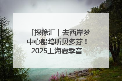 探徐汇｜去西岸梦中心船坞听贝多芬！2025上海夏季音乐节公布节目阵容
