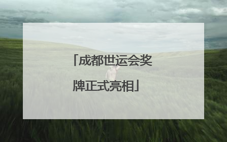 成都世运会奖牌正式亮相