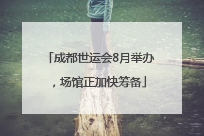 成都世运会8月举办，场馆正加快筹备