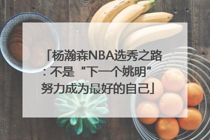 杨瀚森NBA选秀之路：不是“下一个姚明” 努力成为最好的自己